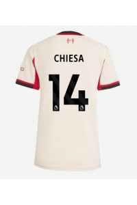 Liverpool Federico Chiesa #14 Jalkapallovaatteet Naisten Vieraspaita 2025-26 Lyhythihainen